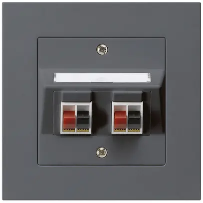 Presa INC audio kallysto.pro 2×antracite morsetto per 2 altoparlante 