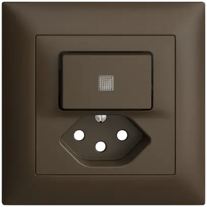 Kit frontal ENC EDIZIOdue coffee 88×88mm T13, lentille, 