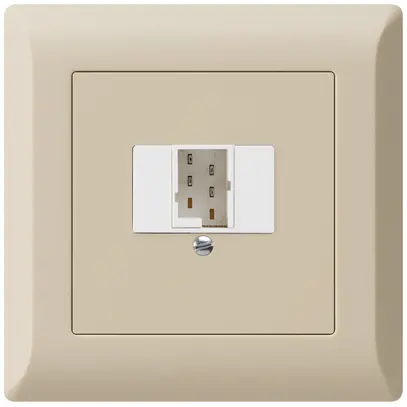 Prise d'enfichage et de raccordement kallysto.line 1×TT83 beige 