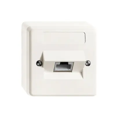 Boîte de raccordement AP X 1RJ45 blanc 