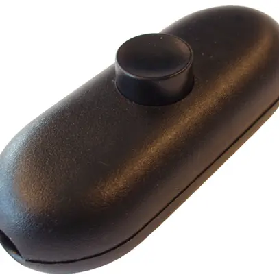 Zwischenschalter 2A 250V 1L schwarz 