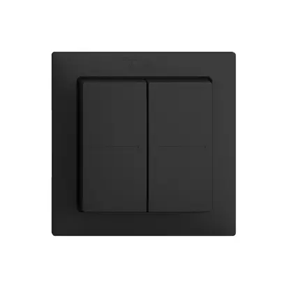 Poussoir RF Smart Light Control Feller EDIZIOdue F, Philips Hue 4K/2T, noir 