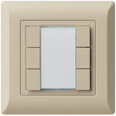 Poussoir multifonction ENC kallysto.line KNX RF 6× beige 