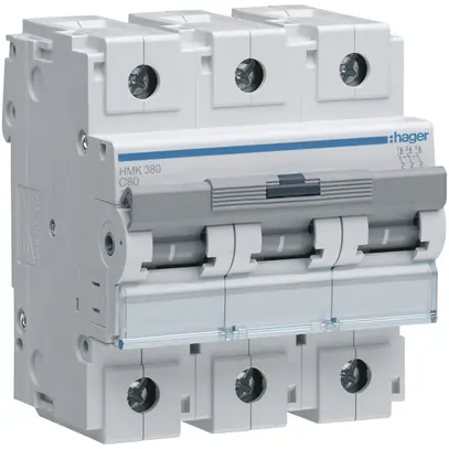 Disgiuntore Hager MCB 3P 400V tipo C 80A 4.5UM 