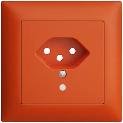 Kit frontale INC EDIZIOdue arancione 88×88mm T13 con lente 