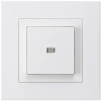 Interrupteur poussoir lumineux ENC kallysto.pro 3/1P blanc 