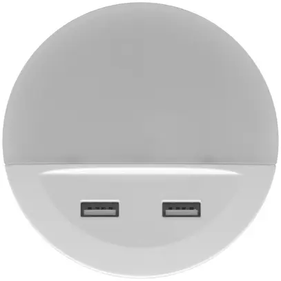 Luce notturna per prese LDV LUNETTA LED, bianco 