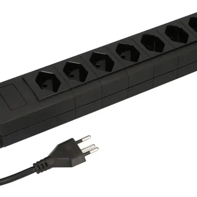 Presa multipla MH 8×T13 Prime-Line Td 3×1mm² 5m nero 