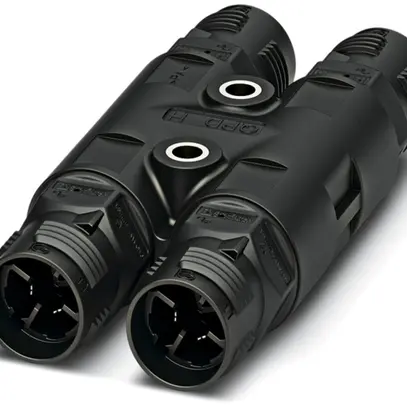 Distributore H QUICKON 2LPE 1.5mm² senza dado nero 