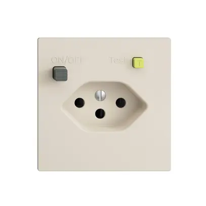 Prise ENC EDIZIOdue T13 FI 30mA F, crema 