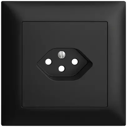 Kit frontale INC EDIZIOdue nero 88×88mm 1×T13 con shutter 