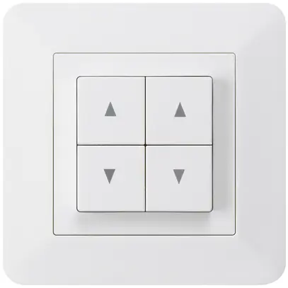 Pulsante per tapparelle INC kallysto.trend bianco con 4 tasti 
