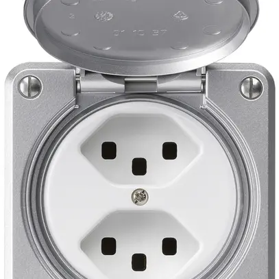 Presa INC robusto 2×tipo 23 alluminio 