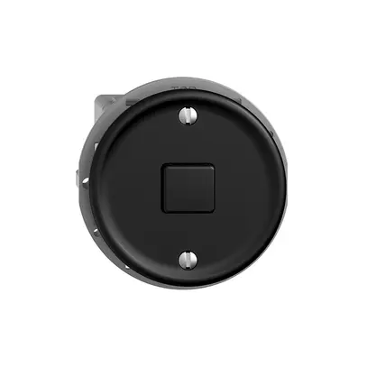 Poussoir KNX ENC STANDARDdue 1×avec LED RGB, avec capteur de température noir 
