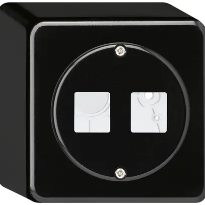 Kit di montaggio AP HMS basico per 2 moduli nero 