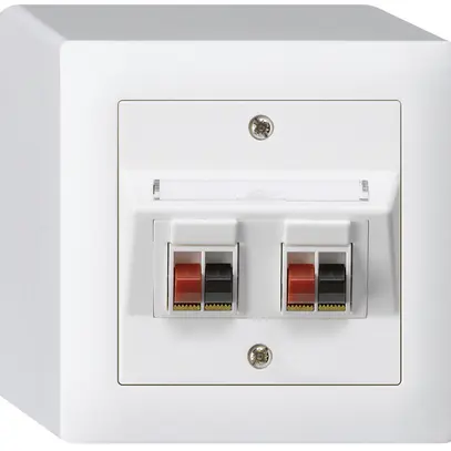 Presa AP audio kallysto 2×bianco morsetto per 2 altoparlante 