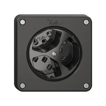 Prise NEVO, 3×T23, noir 