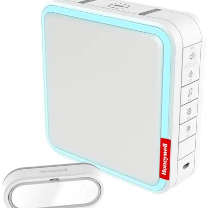 Carillon RF Honeywell DC917SL 200m avec bouton de sonnette, MP3, anneau lumineux 