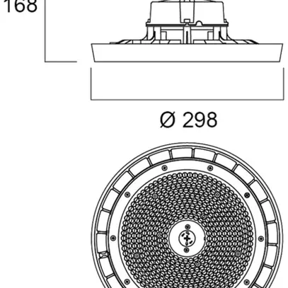 LED-Hallenstrahler Sylvania Granit 120W 19500lm 840 85° IP65 DALI schwarz 