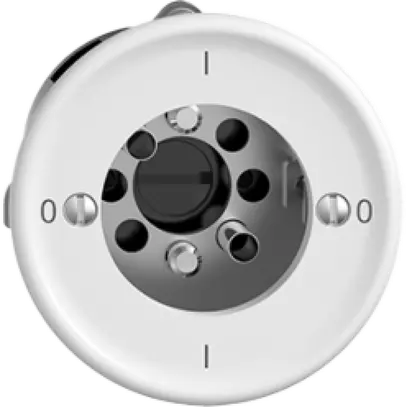 Interruttore rot. STANDARDdue 0/1L bianco, per serrat.s.cilind 
