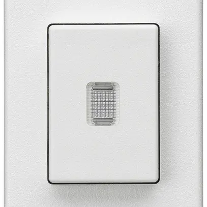 Interruttore a pulsante INS Hager FLF 10A/250V 6/1L illuminato bianco 