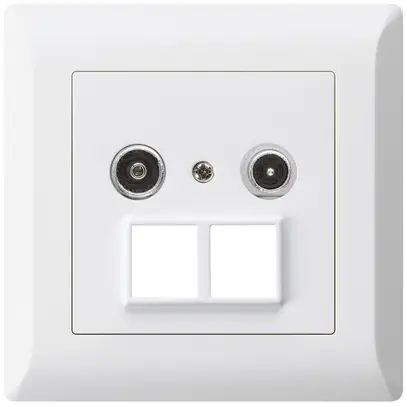 Prise multimédia ENC kallysto.line R/TV 19dB 2GHz blanc 