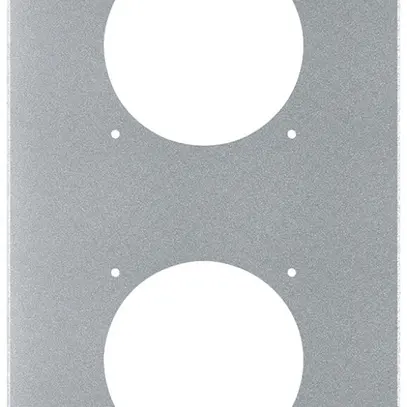 Plaque de montage ENC robusto 2×1 aluminium, nature 