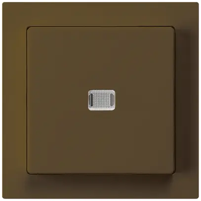 Contact à poussoir lumineux ENC kallysto ARK 2L brun 