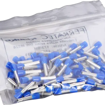 Capocorda tipo A isolato 2.5mm²/12mm blu 