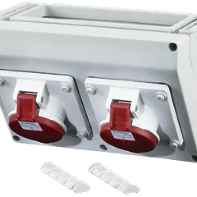 Base Hensel con presa CEE 16A 400V 