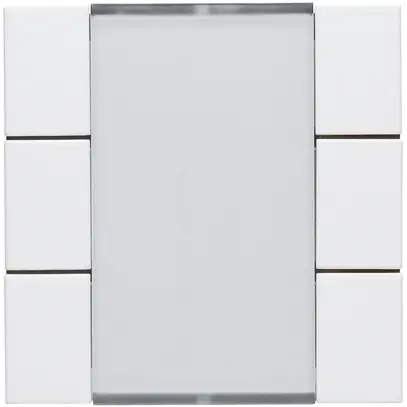 Kit frontal Hager kallysto 6×KNX blanc 