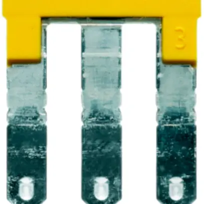Connexion transversale Weidmüller ZQV 2.5/3 branché 3L 5.1mm isolé 24A jaune 