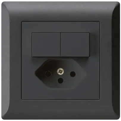 Combinazione INC 2×A-R/1P+T13 nero kallysto.line 