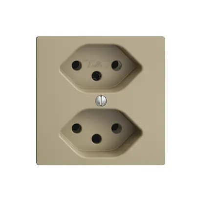 Prise ENC EDIZIOdue 2×T13 sand 