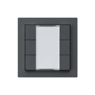 Poussoir ENC kallysto A KNX 6× s/e-link anthracite 