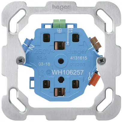 Interno per presa Hager 2×T13/23 1×S F 