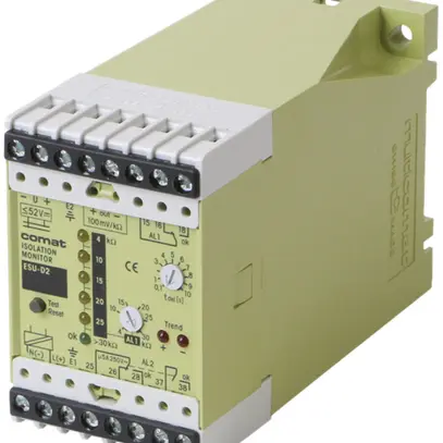 Controllo d'isolazione ComatReleco ESU-D2, 110…240VUC, 2×allarme / 2×uscita 
