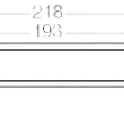 Barra profilata Hensel per KF 25 218mm 