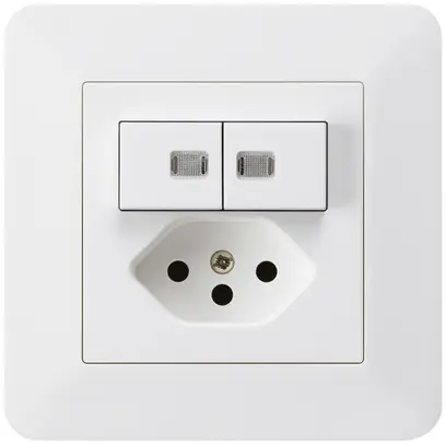 Combinaison lumineuse ENC 2×A-R/1P+T13 blanc kallysto.trend séc.enf.2 lentilles 