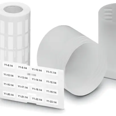 Rouleau d'étiquet.EML R blanc 17.5×8mm, autocollant 