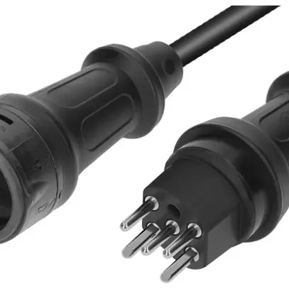 Prolunga MH T15/T15 TH55 H07RN-F5G1.5mm² GDV 10m IP55 nero 