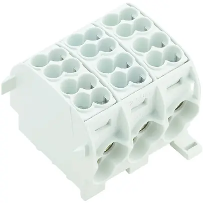 Verteilerblock Weidmüller WPD 301 2×25/2×16 3L Schraubanschluss TS35 grau 