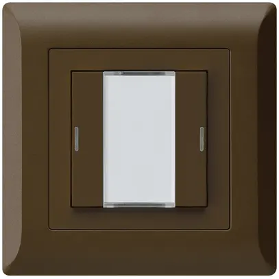 Poussoir ENC kallysto.line KNX 2×LED RGB s/e-link brun 