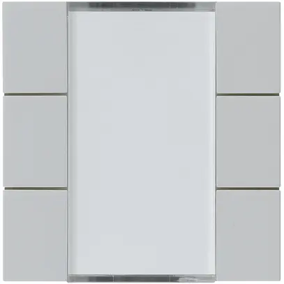 Kit frontal Hager kallysto 6×KNX systemlink/easylink gris clair 