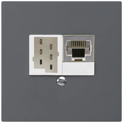 Boîte ENC kallysto 1×RJ45s+1×TT83 anthracite 