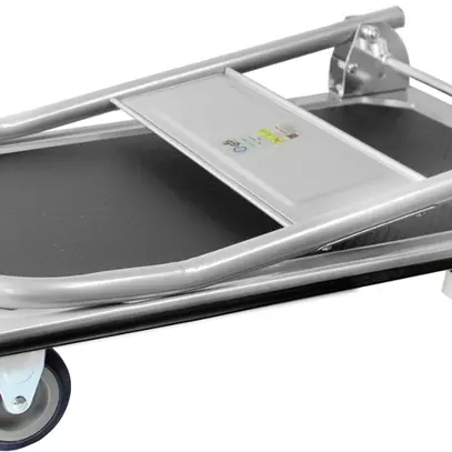 Chariot à plate-forme gris anthracite rabattable 920 x 610 x 860 mm 