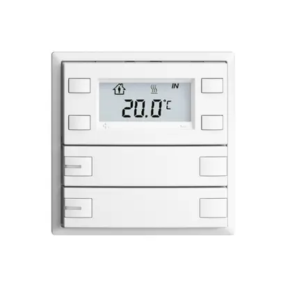 Poussoir RTH ENC KNX 2× EDIZIOdue F blanc, avec LED RGB 