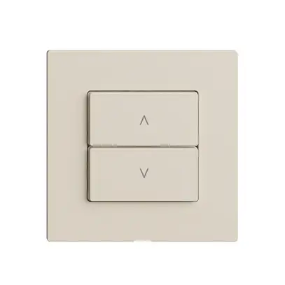 Comando per interruttore tapparelle 1c/2t Edue Wiser crema 