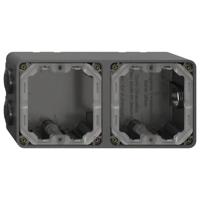 En-tête NAP Feller NEVO, 1×2, pour appareils N.CO, noir 