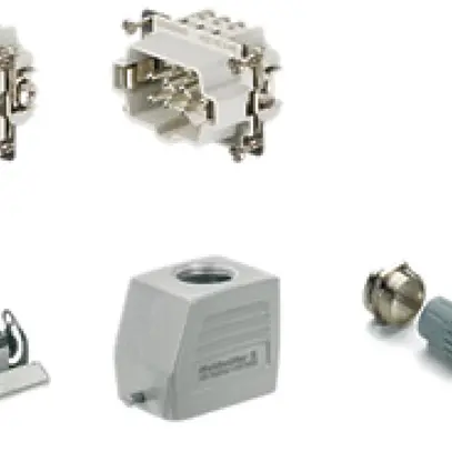 Kit Weidmüller HDC HE grd.3 6L à visser 500V 24A aluminium M20 